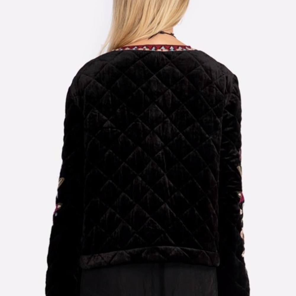 JOHNNY WAS  Mahea crop jacket size XL! VEVET!!! - Picture 3 of 5